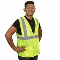 Cordova COR-BRITE Surveyor Vests, Lime, 2in Silver Reflective Tape, 4XL VS271P4XL